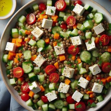 Salade Arc-en-Ciel aux Lentilles et Feta