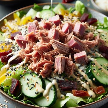 Salade Gourmande au Thon et Bœuf Séché