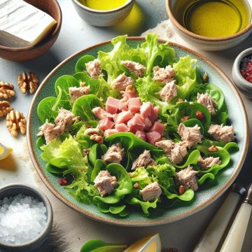 Salade de Mâche au Thon et Fromage Blanc