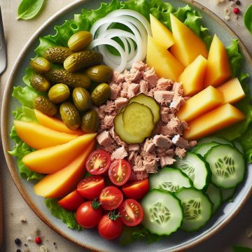 Salade Fraîcheur au Thon et Melon Jaune