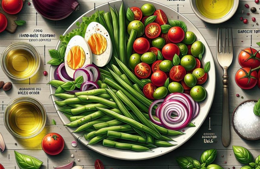 Salade Gourmande aux Haricots Verts et Œufs Durs