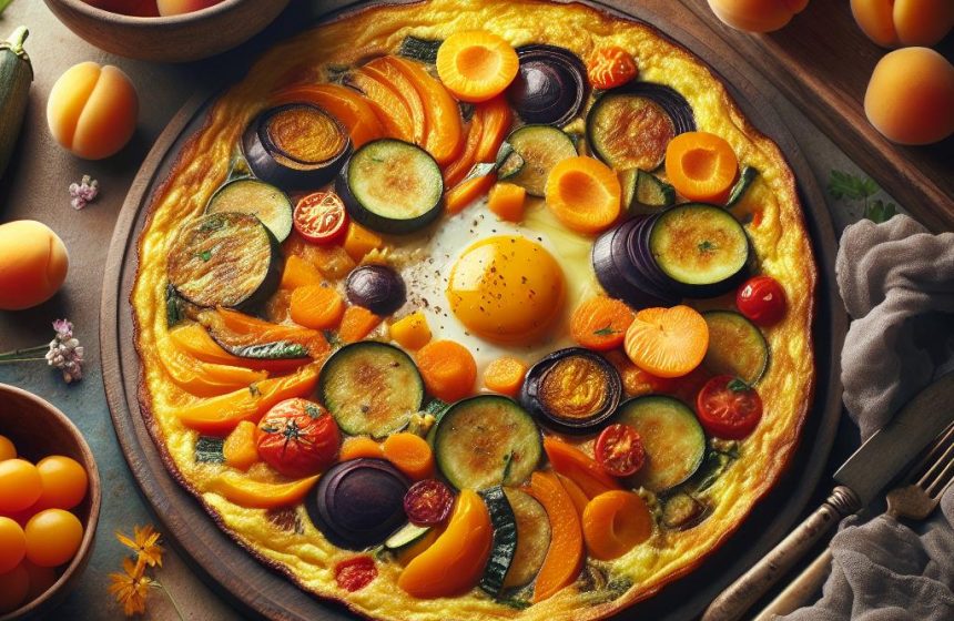 Omelette aux Légumes du Soleil et Abricots Frais