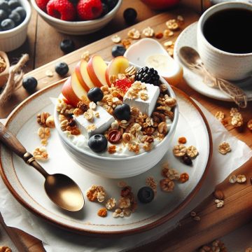 Délice Matinal au Fromage Blanc et Granola Maison