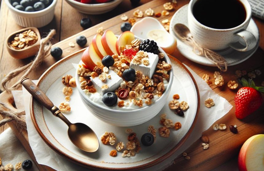 Délice Matinal au Fromage Blanc et Granola Maison