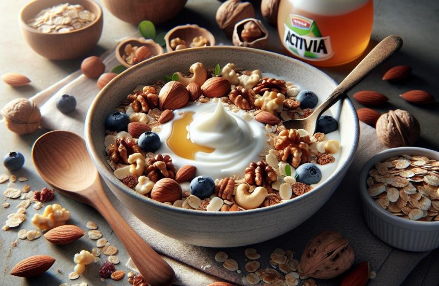 Délice Matinal au Yaourt, Noix et Muesli