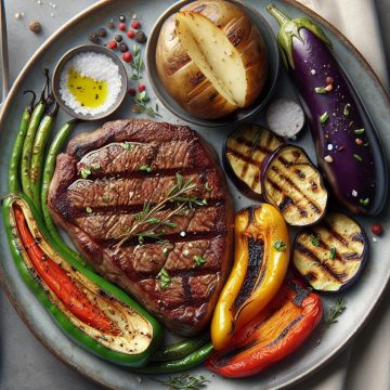 Délice Grillé de Steak et Légumes