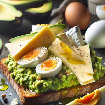 Délice Matinal à l’Avocat et Fromages