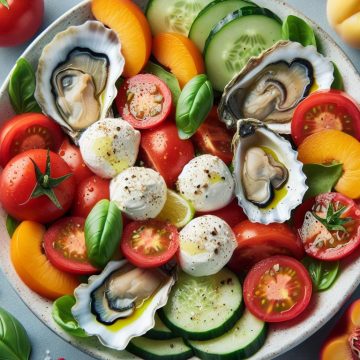 Salade Fraîcheur aux Huîtres et Nectarine