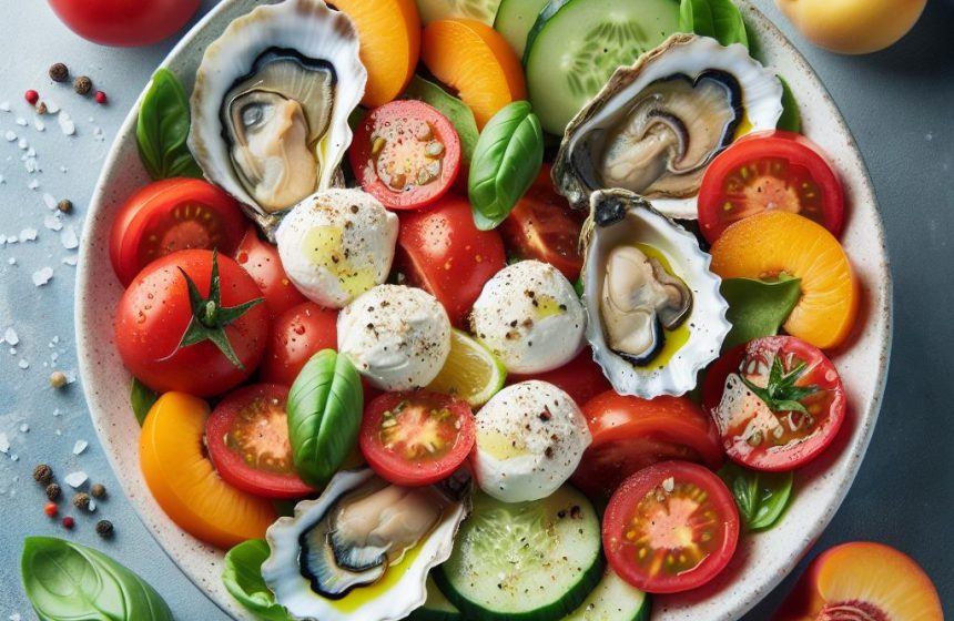 Salade Fraîcheur aux Huîtres et Nectarine