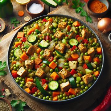 Lentilles Savoureuses aux Légumes et Poulet