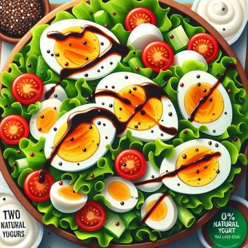 Salade Protéinée aux Œufs Durs et Tomates
