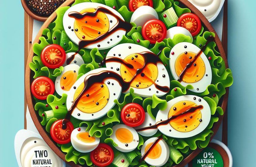 Salade Protéinée aux Œufs Durs et Tomates