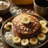 Pancake Minceur à la Banane avec Café