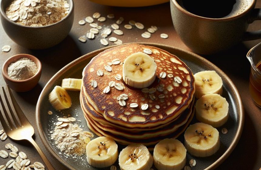 Pancake Minceur à la Banane avec Café