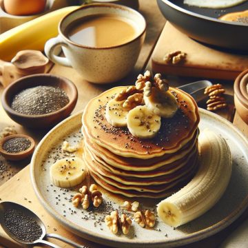 Pancakes à la Banane et Graines de Chia