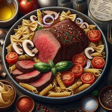 Délice de Bœuf en Sauce aux Pâtes Complètes