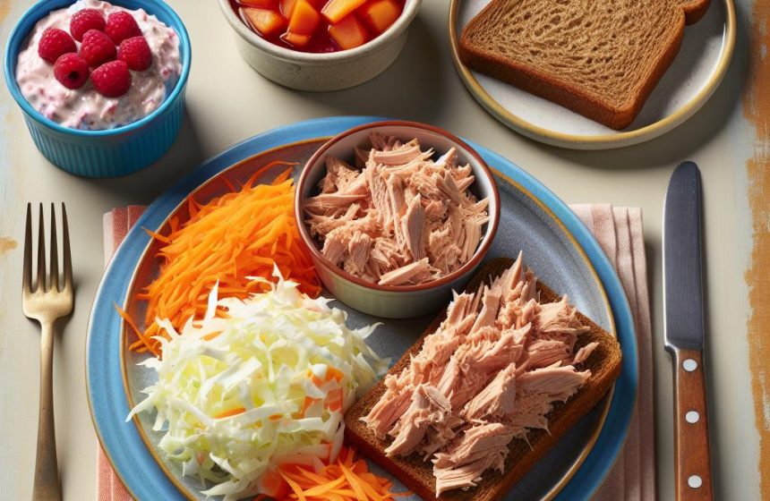 Délice de Thon au Coleslaw et Pain de Seigle