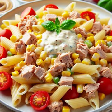 Salade de Pâtes au Thon et Sauce Crémeuse
