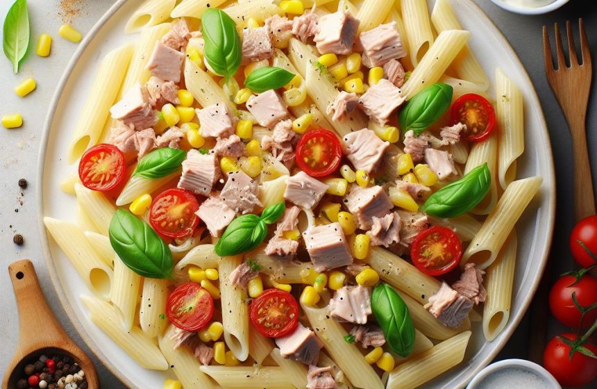 Salade de Pâtes Penne au Thon et Skyr