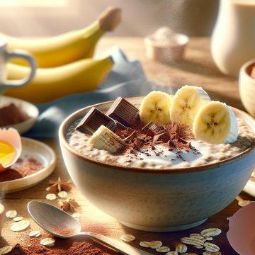 Porridge Chocolat Bananes Gourmand