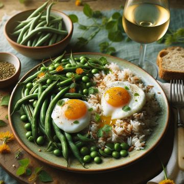 Délice de Haricots Verts et Riz aux Œufs