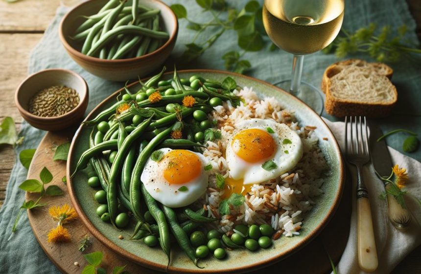 Délice de Haricots Verts et Riz aux Œufs