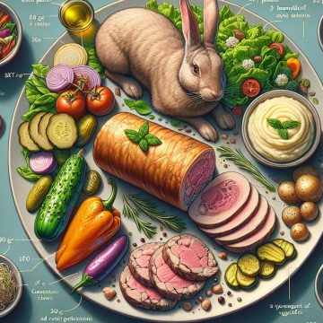 Délice de Lapin et Viande Rouge avec Purée et Légumes Grillés