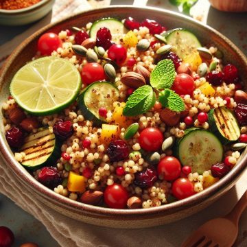 Salade de Boulgour aux Cranberries et Noisettes
