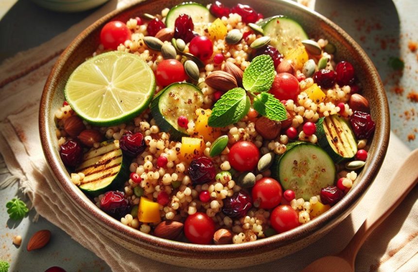 Salade de Boulgour aux Cranberries et Noisettes