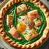 Tarte Saumon et Poulet aux Haricots Verts