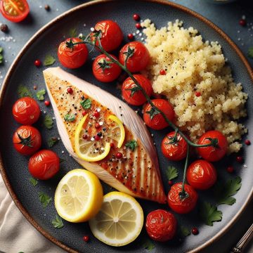 Filet de Dinde Citronné aux Tomates Cerises