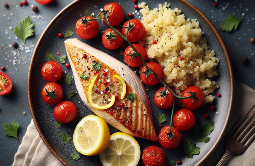 Filet de Dinde Citronné aux Tomates Cerises