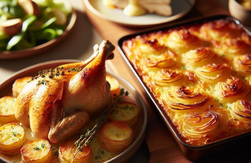 Poulet Rôti et Gratin Dauphinois Équilibré