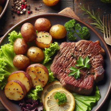 Veau Sauté avec Sucrine et Pommes de Terre Grenailles