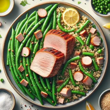 Rôti de Porc aux Haricots Verts et Quinoa