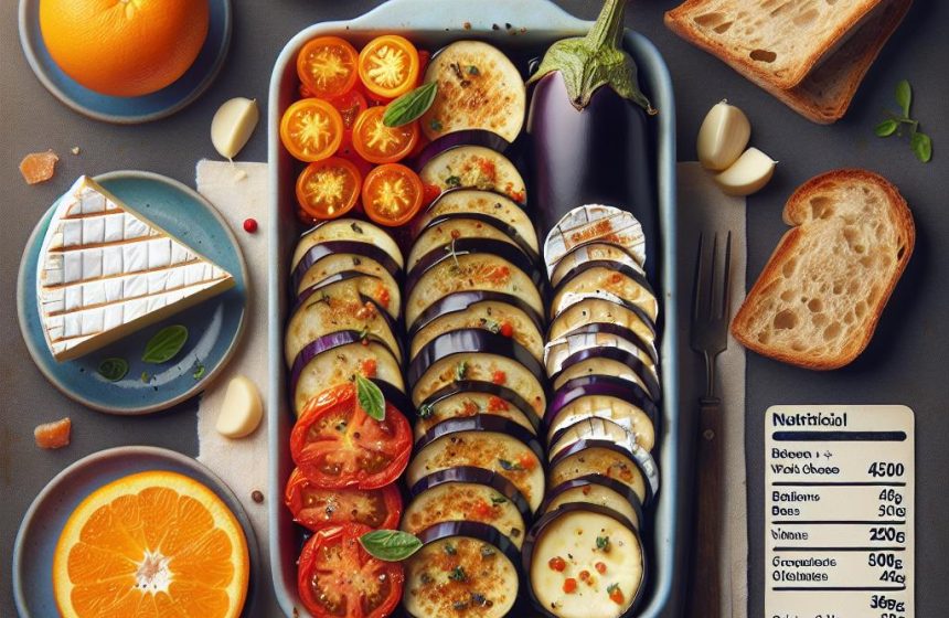 Aubergines Provençales au Brie et Pain Complet