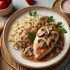 Délice de Poulet aux Champignons et Riz Complet