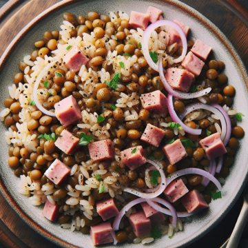 Salade de Riz et Lentilles Gourmande