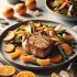 Côte de Porc Savoureuse et Agrumes en Harmonie