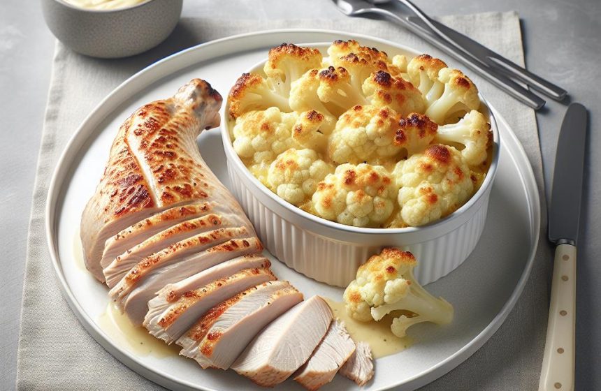 Filet de Dinde et Gratin de Chou-Fleurs Gourmand