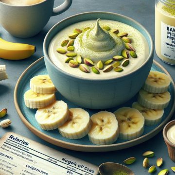 Pudding Protéiné à la Banane et Pistache