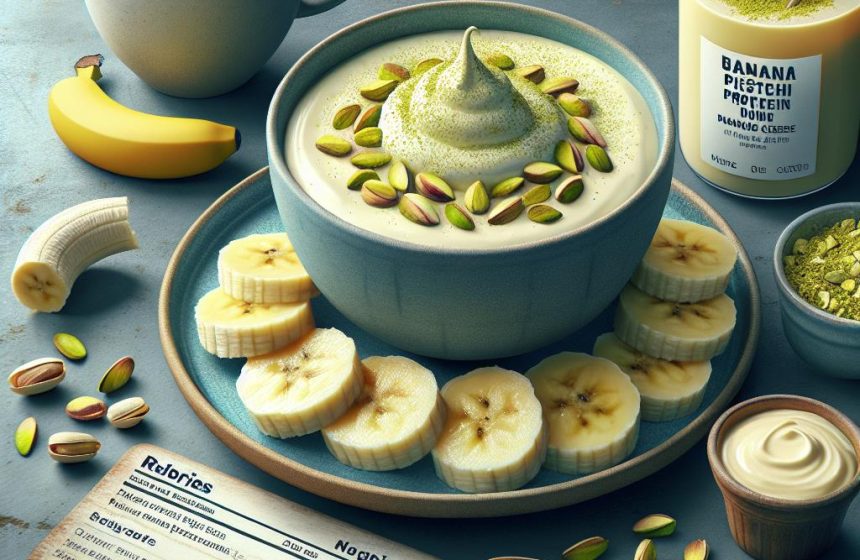 Pudding Protéiné à la Banane et Pistache
