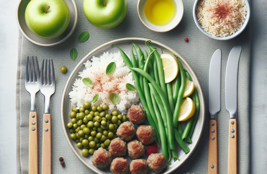 Boulettes Suédoises aux Haricots Verts et Riz Parfumé
