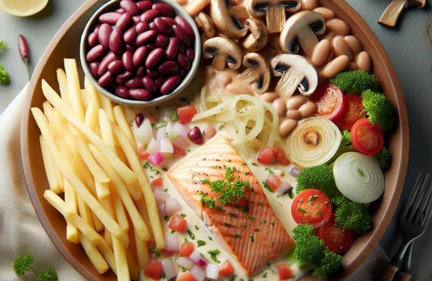 Saumon à la Crème et Légumes Gourmands