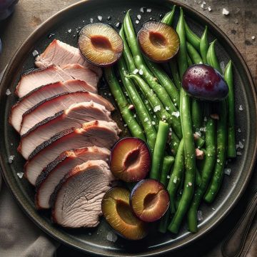 Délice de Porc aux Haricots Verts et Prunes