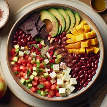 Salade Énergisante aux Haricots Rouges et Fruits Exotiques