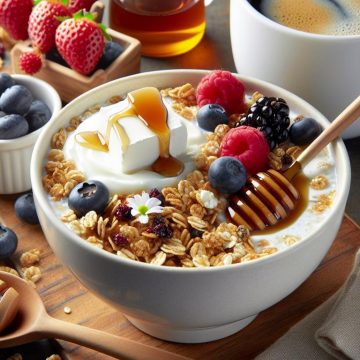 Granola Gourmand au Fromage Blanc et Café au Lait