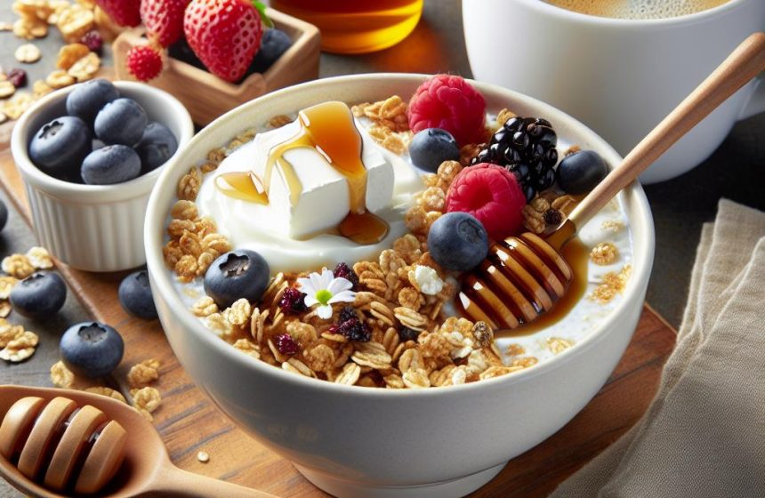 Granola Gourmand au Fromage Blanc et Café au Lait