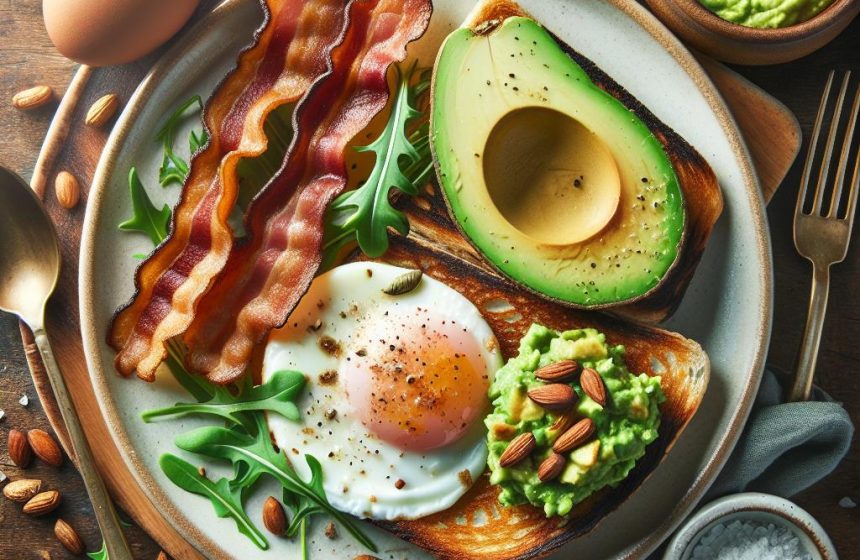 Assiette Équilibrée au Bacon Végétal et Avocat