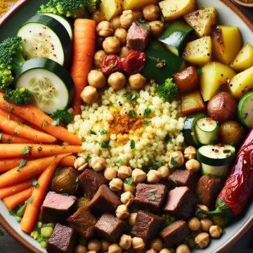 Couscous Royal aux Légumes et Viandes
